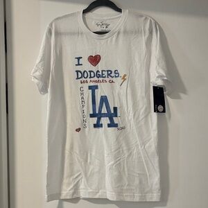 Tiny Turnip I love Los Angeles Dodgers Graphic T-Shirt sz M NWT
